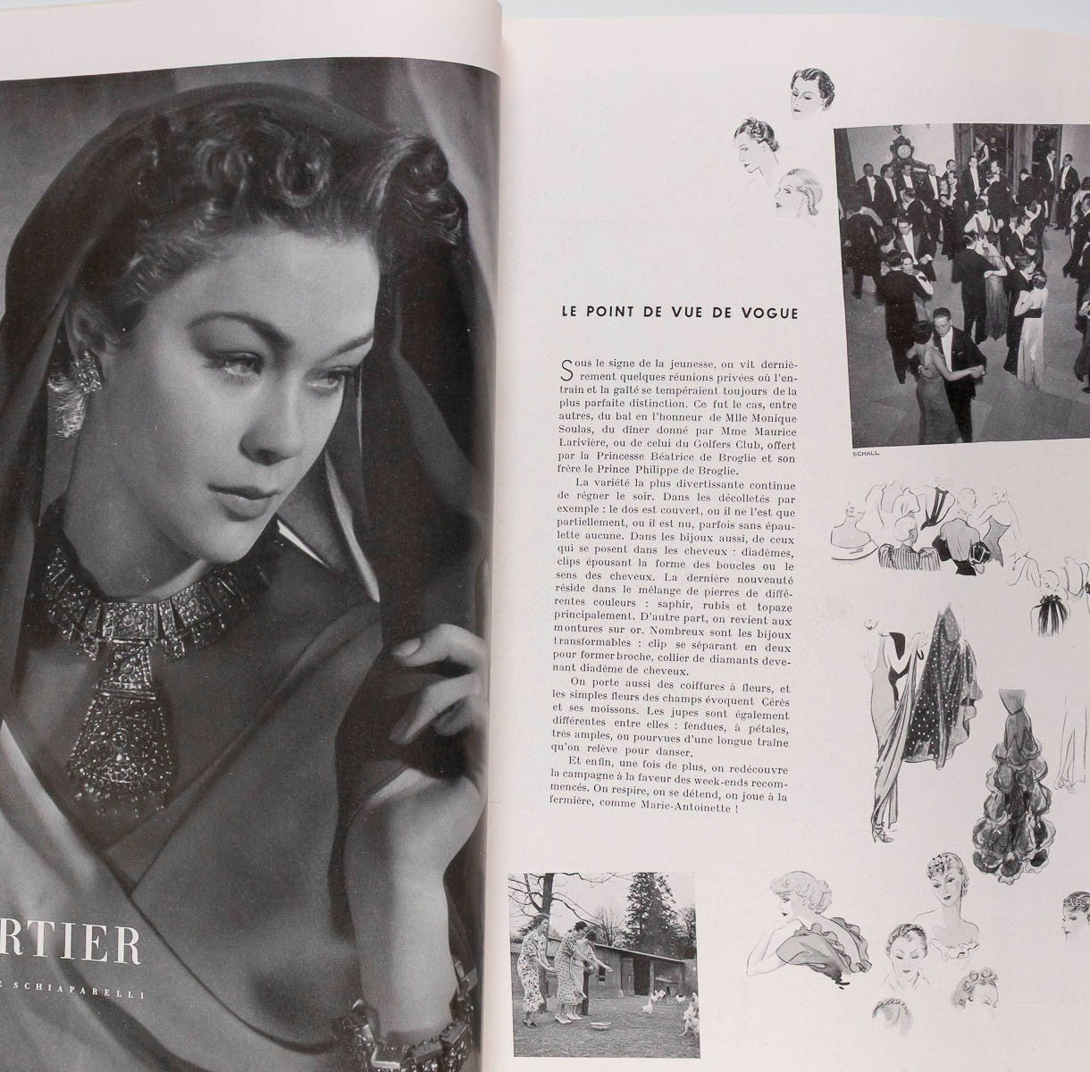 MARCEL VERTES Christian Berard CECIL BEATON Paris Vogue May 1935 Horst VIONNET