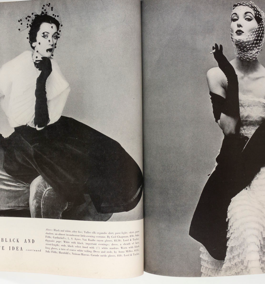 Irving Penn JEAN PATCHETT Black & White Idea VOGUE 1 April 1950 Bouche PARKINSON