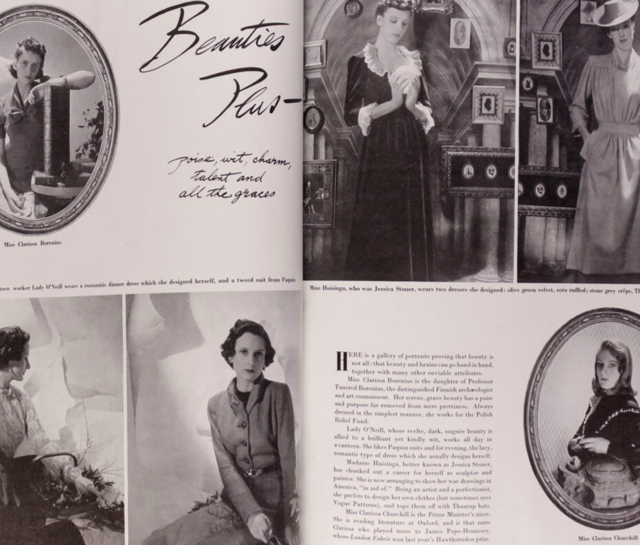 PIERRE ROY Lee Miller CECIL BEATON Vogue February 1941 Horst LORETTA YOUNG Heals