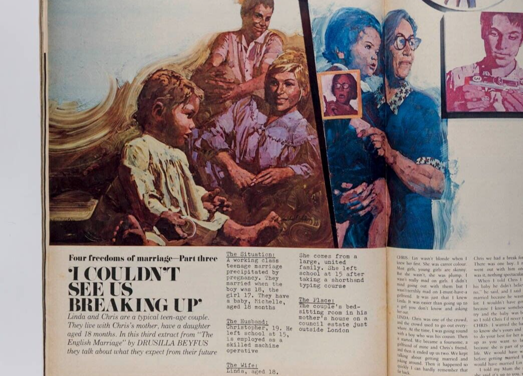 Veruschka JAGUAR XJ6 Jack Webber TELEGRAPH magazine September 1968 Mediums AVON