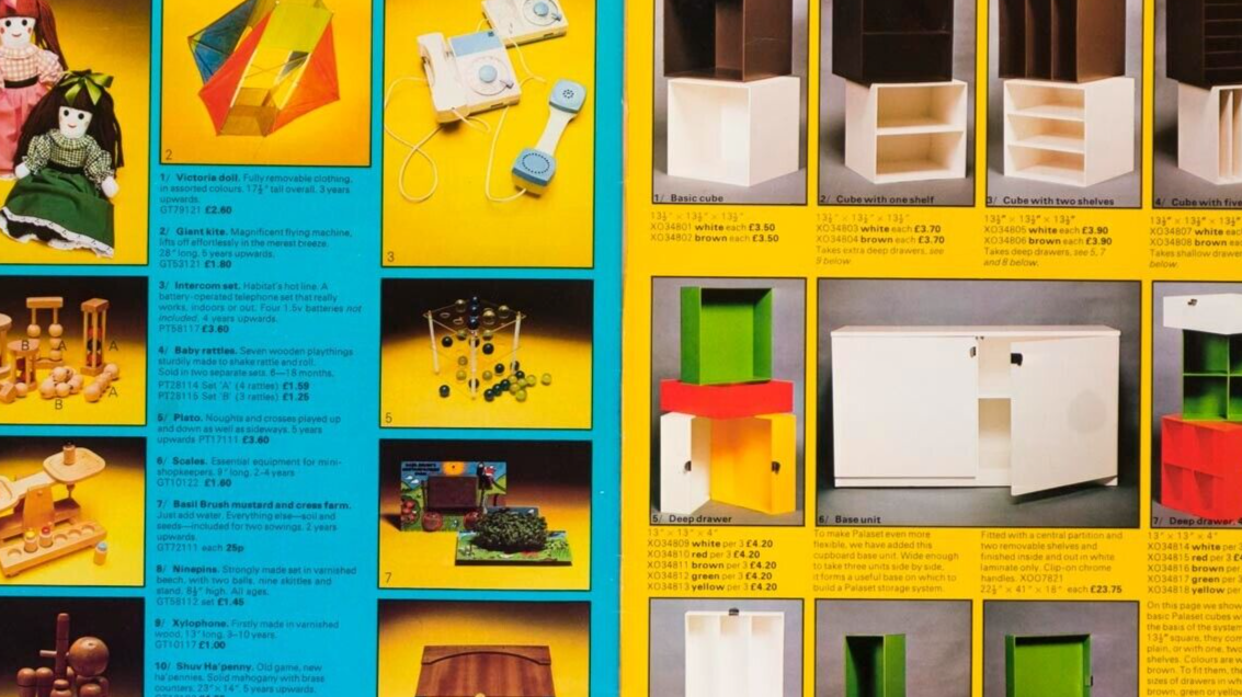 HABITAT Winter 72 catalog PALASET Conran STORAGE Lights INTERIOR DESIGN magazine