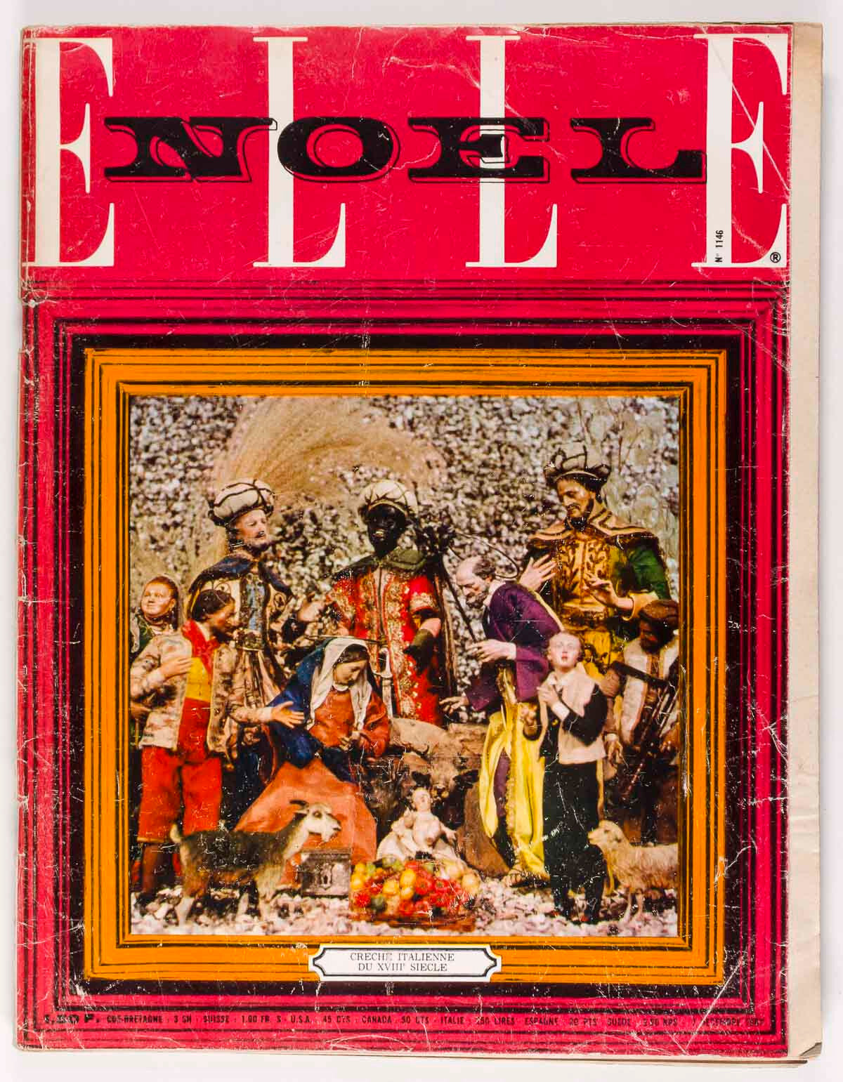 Brigitte Bardot BY David Bailey FRENCH ELLE MAGAZINE December 7 1967 Noel FRANCE