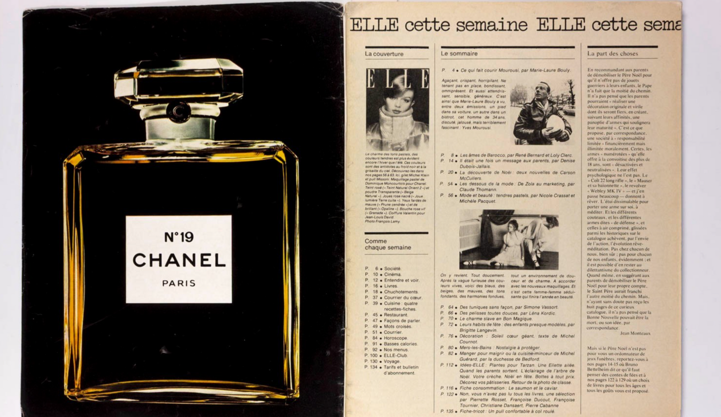 SARITA OJEDA Yves Mourousi JEANLOUP SIEFF Elle 13 December 1976 CARSON MCCULLERS