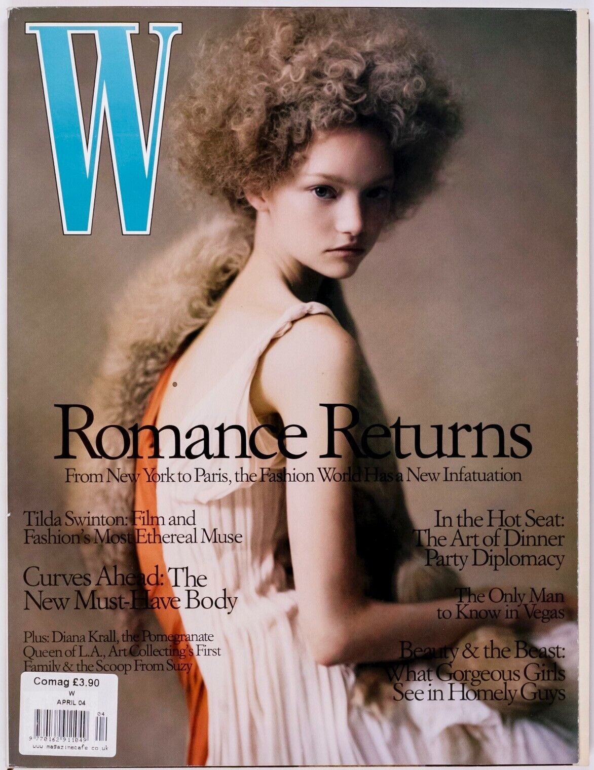 Gemma Ward PAOLO ROVERSI Diana Krall TILDA SWINTON W Fashion magazine April 2004