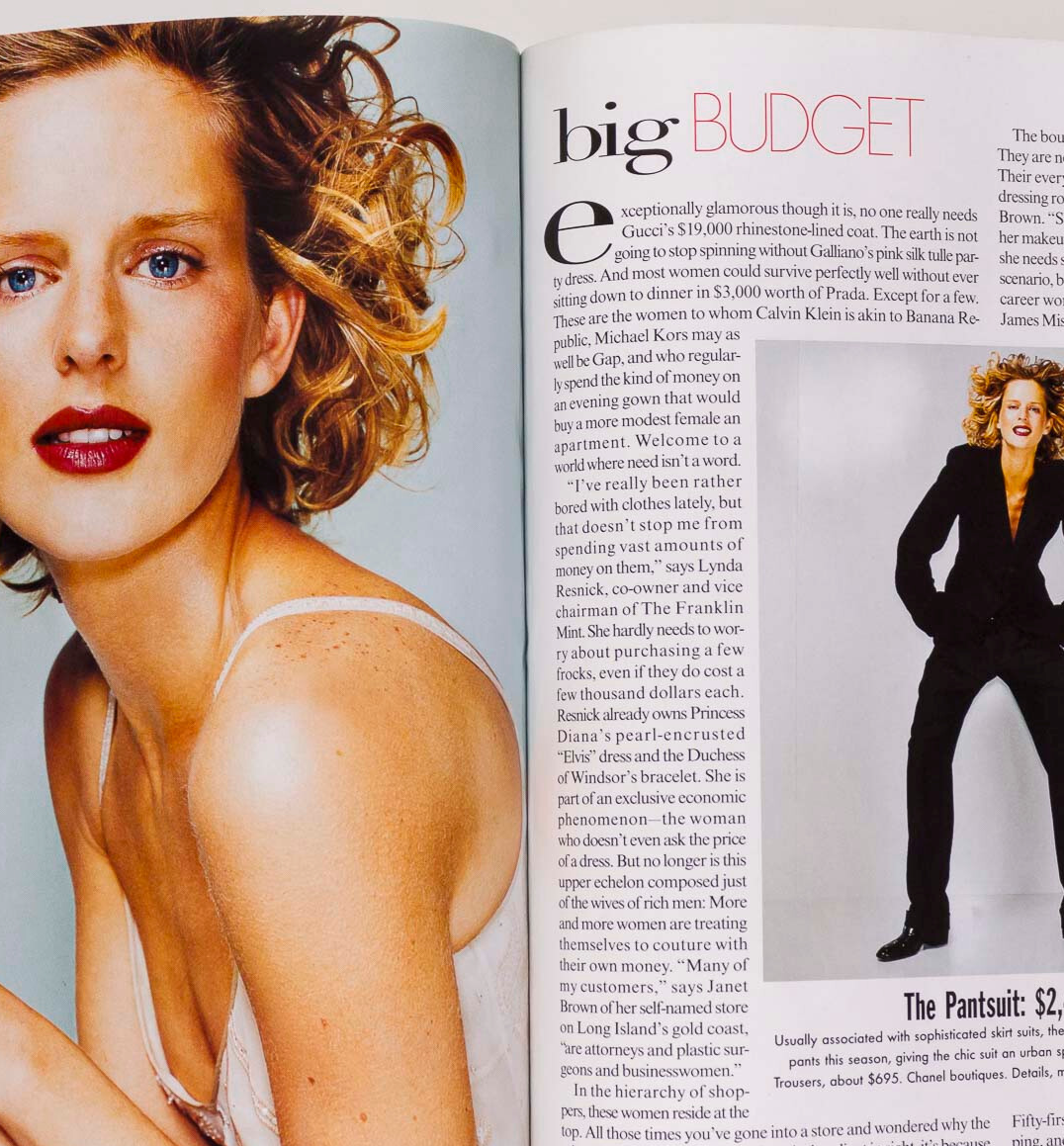 Spice Girls PATSY KENSIT Vogue magazine January 1998 Stella Tennant KAREN ELSON