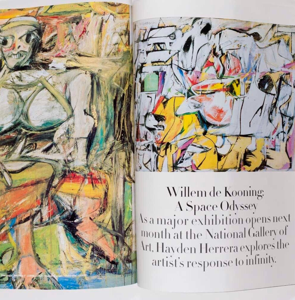 Kate Moss CLAUDIA SCHIFFER Carrie Fisher HARPERS April 1994 de Kooning COUTURE