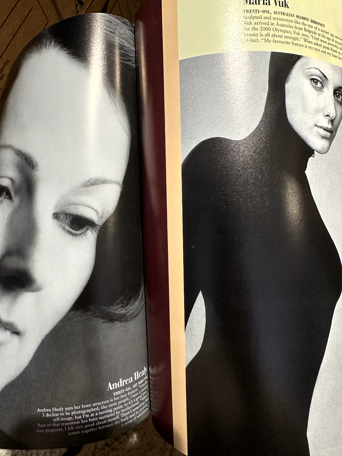 JANET JACKSON INTERVIEW Beauty JODIE KIDD Vogue Australia magazine 1996 January