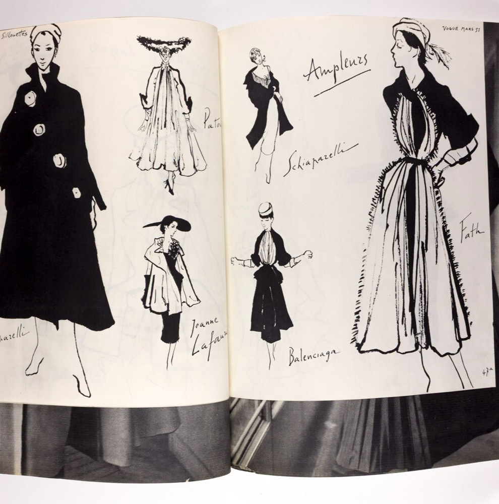 Balenciaga ROBERT DOISNEAU Tom Keogh PARIS VOGUE March 1951 Collections HERMES