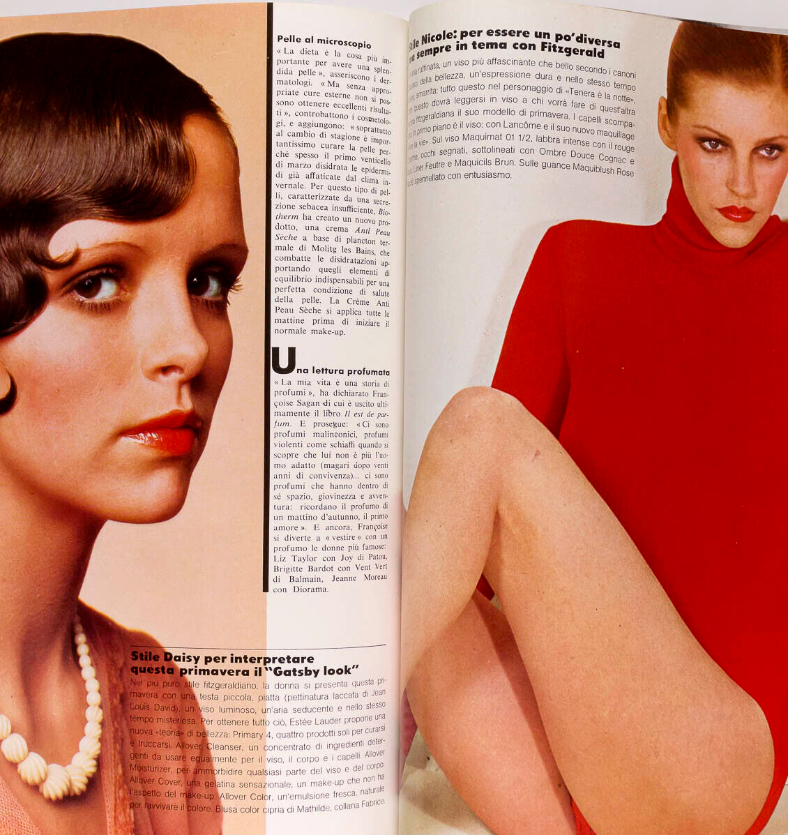 Debbie Biernacki TWIGGY Biba VOGUE ITALIA March 1974 Joe Dallesandro ALTA MODA