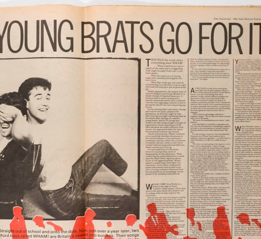 George Michael WHAM Siouxsie KIM FOWLEY Cocteau Twins ANTON CORBIJN Nme magazine