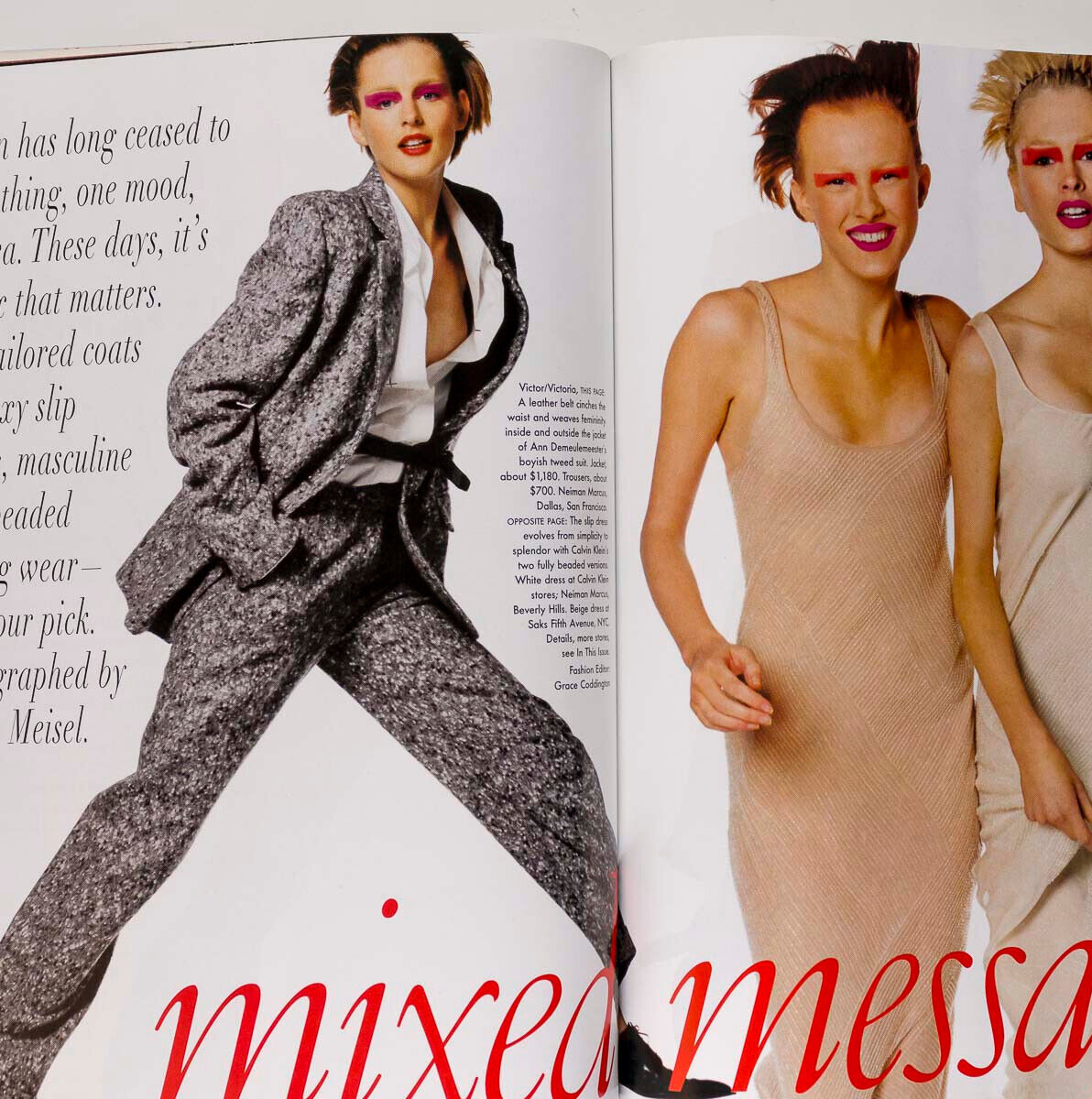 LINDA EVANGELISTA Bruce Weber CAROLYN MURPHY Vogue September 1997 Alek Wek JPG