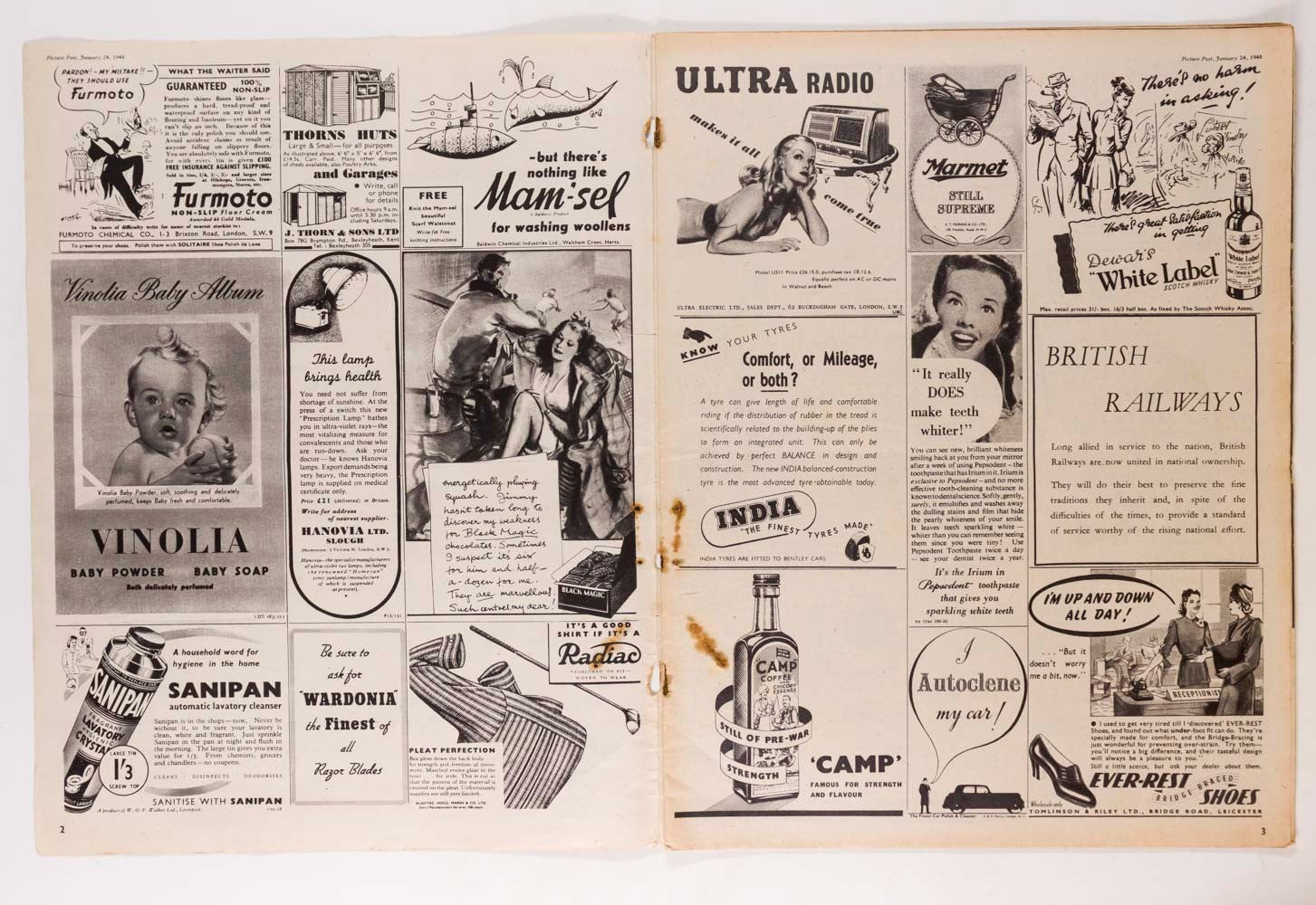 VIVIEN LEIGH Garbo BERTRAM MILLS Huntsville PICTURE POST January magazine 1948