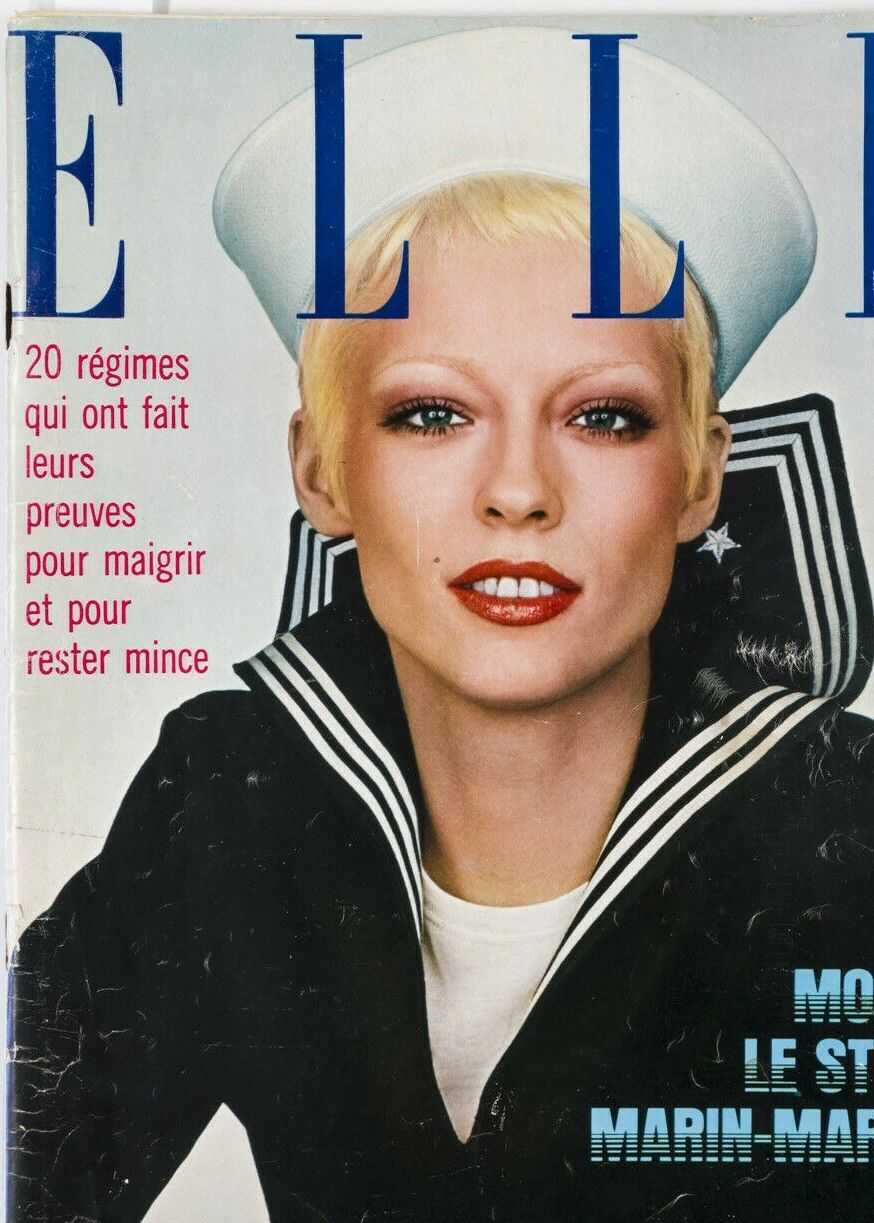 Ann Schaufuss GUY BOURDIN Twiggy KEN RUSSELL Kenzo NAUTICAL FASHION French  Elle