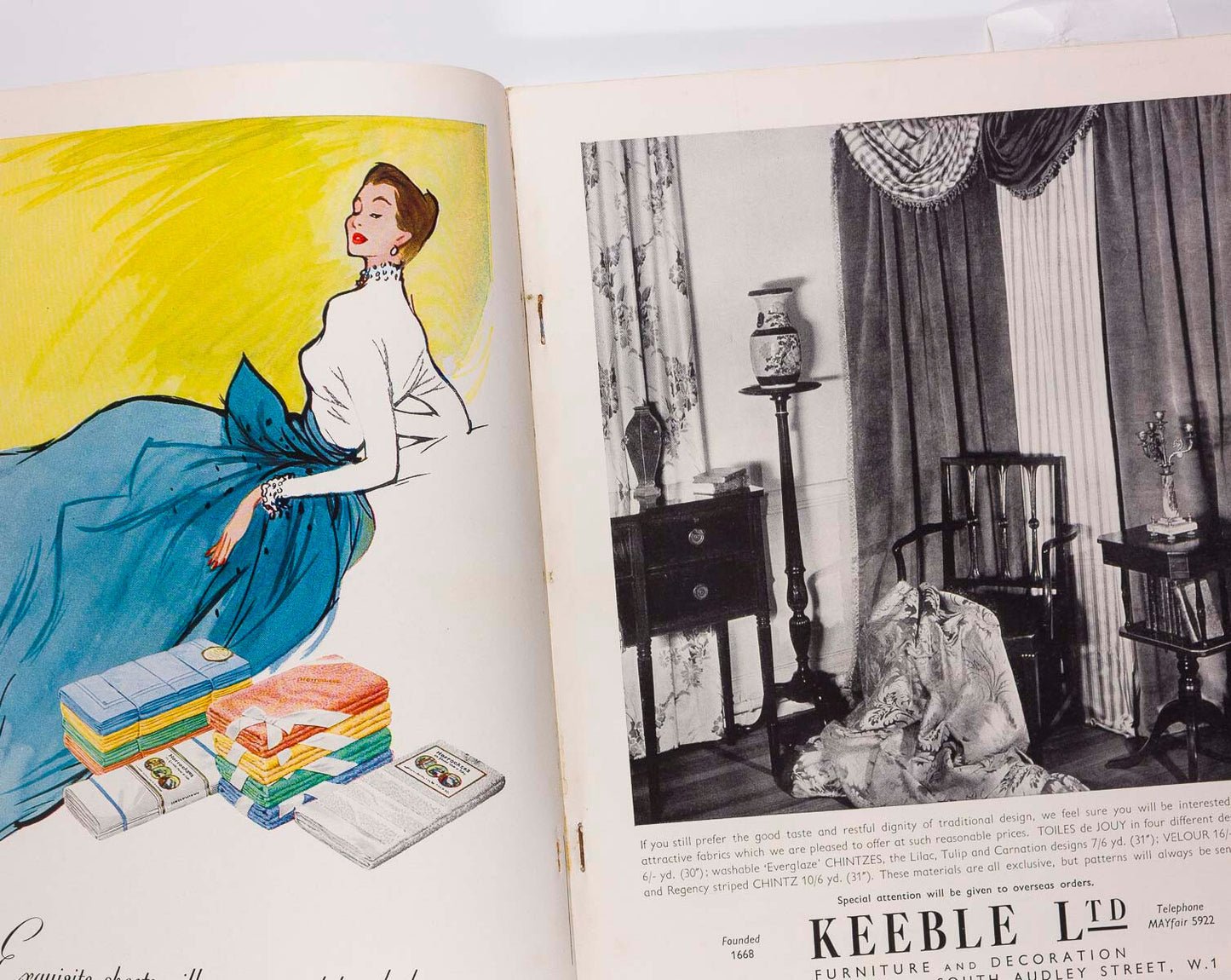 HORST Fifties Interior Design MID-CENTURY MODERN vtg HOUSE & GARDEN MAGAZINE 50s
