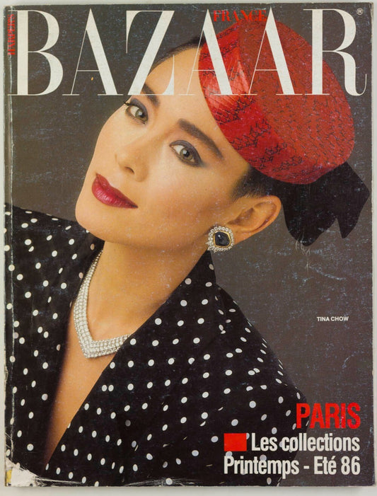 Tina Chow COLLECTIONS Norman Parkinson HARPERS FRANCE 1986 Joe Eula YSL Dior VTG