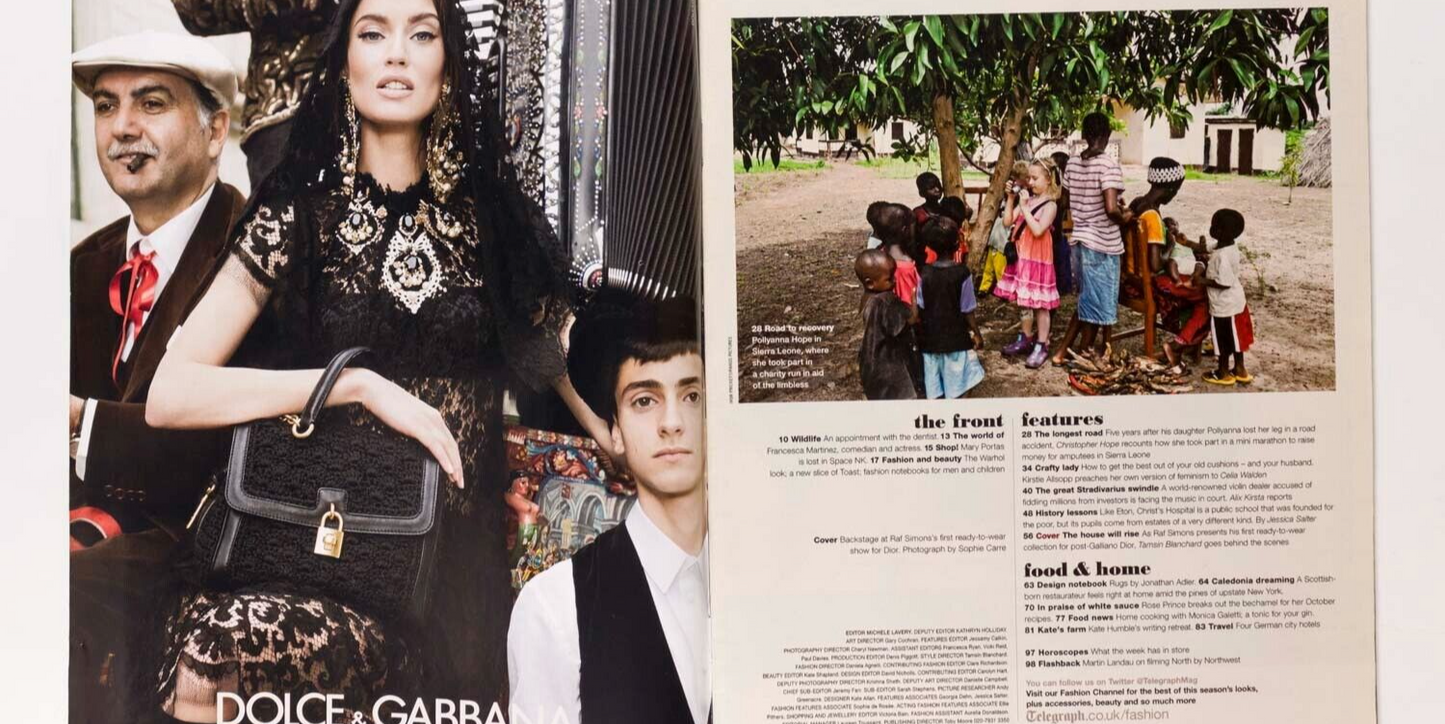 RAF SIMONS' Dior debut PIETER MULIER Martin Parr STRADIVARIUS Telegraph magazine