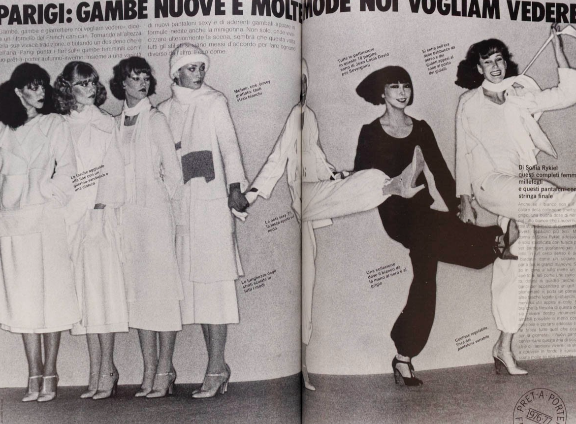 MOYRA SWAN Bill Cunningham ROLLING STONES Vogue Italia July 1976 Parkinson JCDC