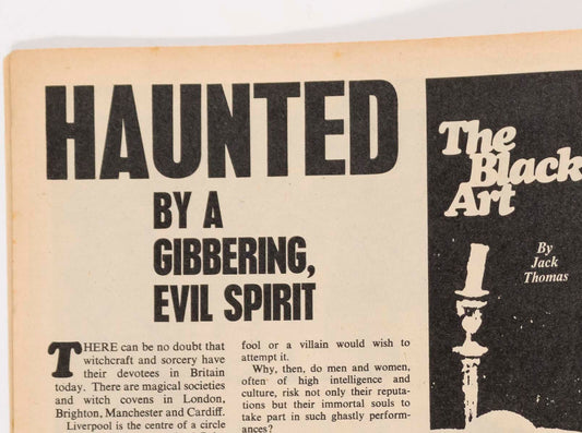 WITCHCRAFT Cult BLACK ART Maxine Morris TITBITS magazine ALEXANDER WICCA Sanders