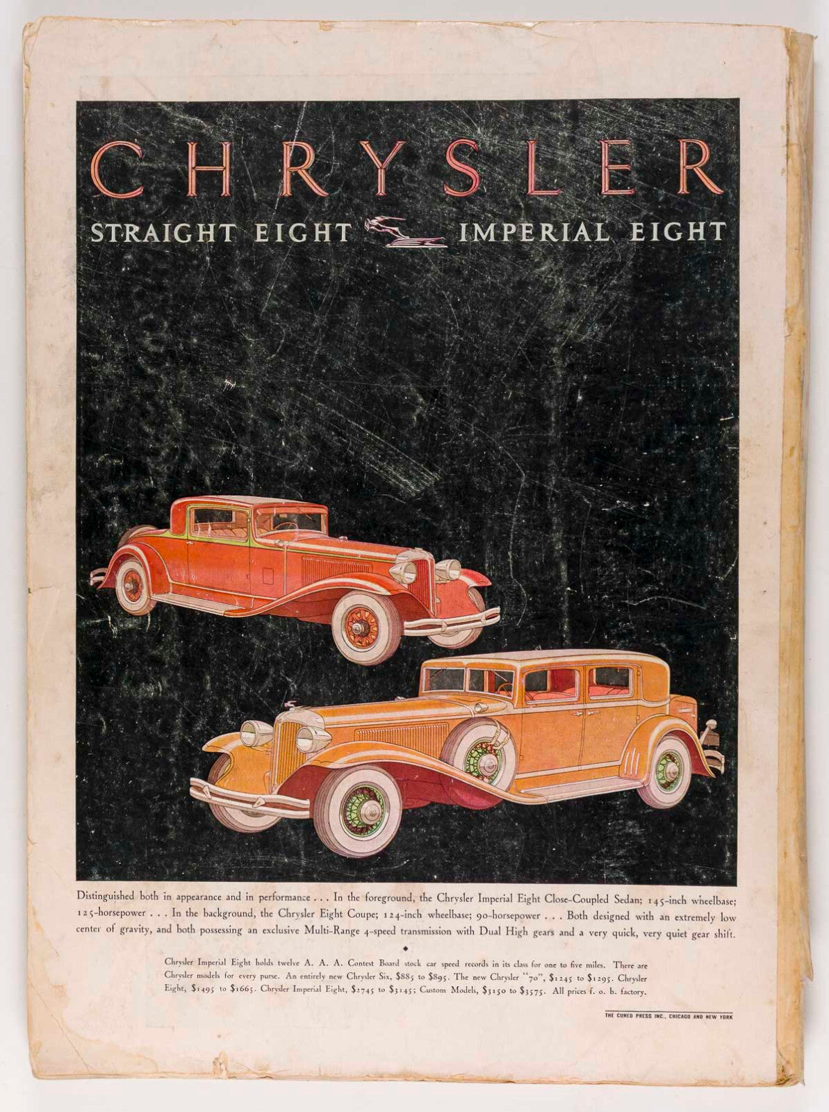 Benigni ART DECO Driver HARPERS BAZAAR May 1931 Chrysler SCHIAPARELLI Irvin Cobb