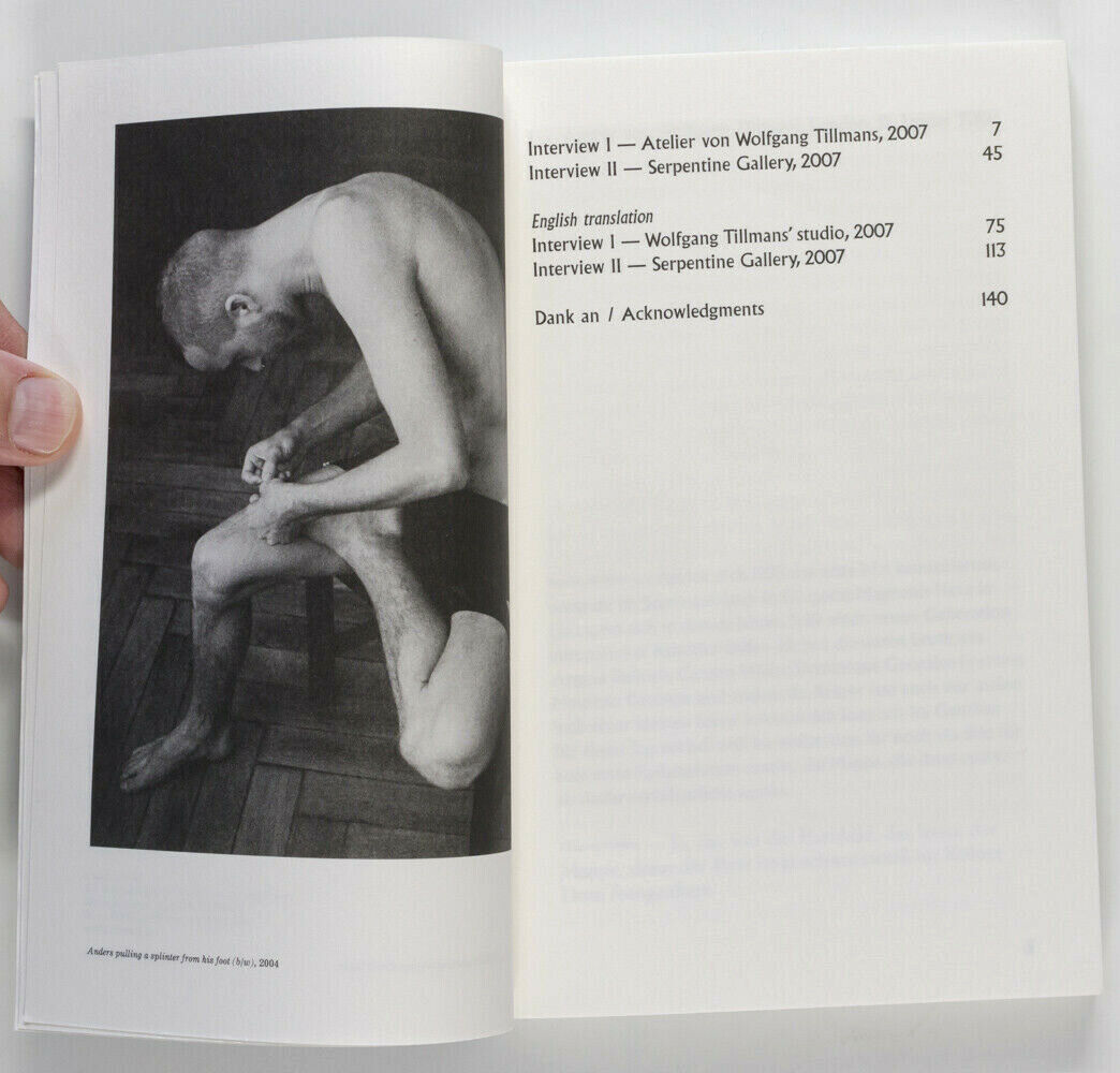 WOLFGANG TILLMANS Hans Ulrich Obrist BOOK Conversation Series No. 6 ENGLISH TEXT