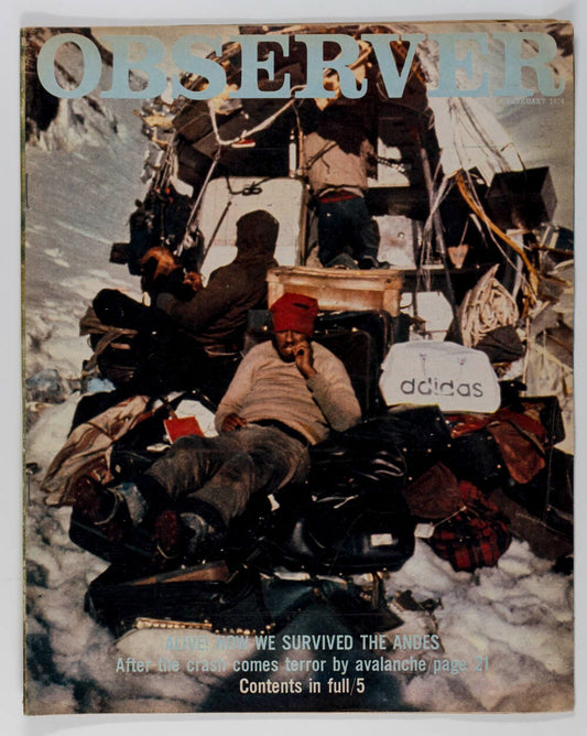 ANDES SURVIVOR Alive SOCIETY OF THE SNOW Elton DORA BRYAN Observer magazine Pt 2