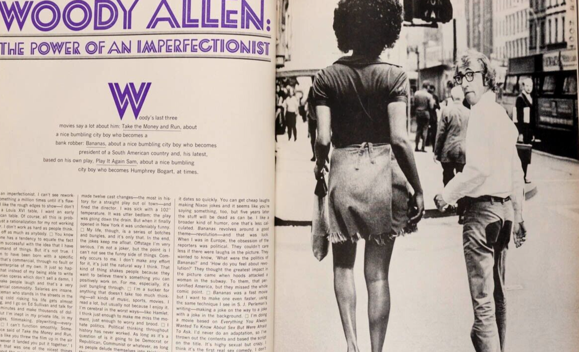 Twiggy HILDEGARD NEF Woody Allen HARPERS December 1971 Cybill Shepherd GUCCI vtg