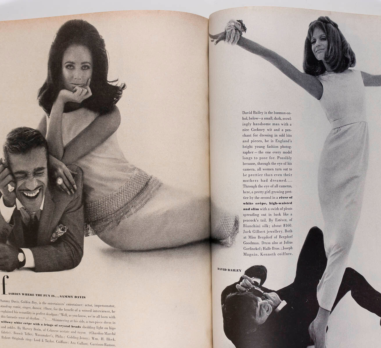Blow Up WILHELMINA COOPER Veruschka VOGUE March 1965 COURREGES Liz Taylor WARHOL