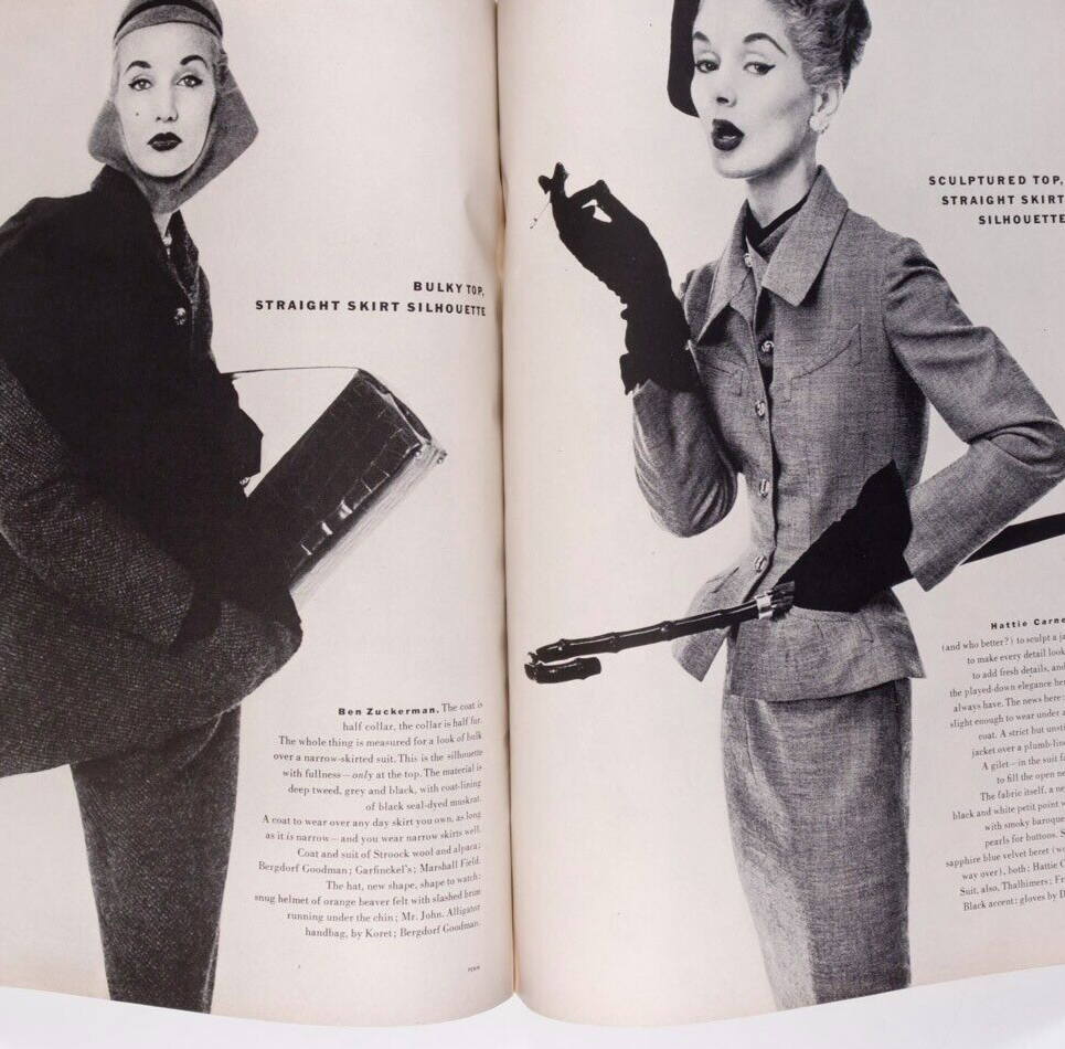 LISA FONSSAGRIVES Penn RENE BOUCHE Paris Italian US Collections BALENCIAGA Vogue
