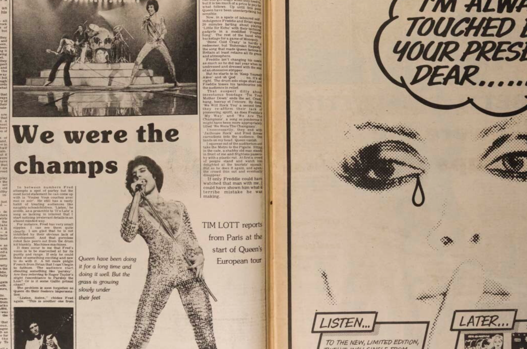 FREDDIE MERCURY Pere Ubu STATUS QUO Record Mirror magazine April 29 1978 Blondie