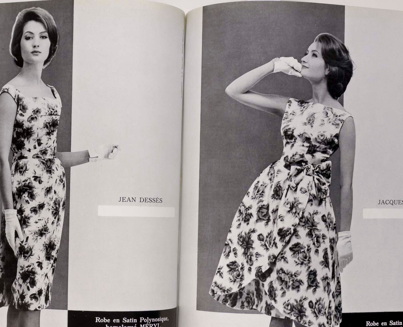 Christian Dior RENE GRUAU Nico HERMES L'OFFICIEL March 1960 Spring Collections