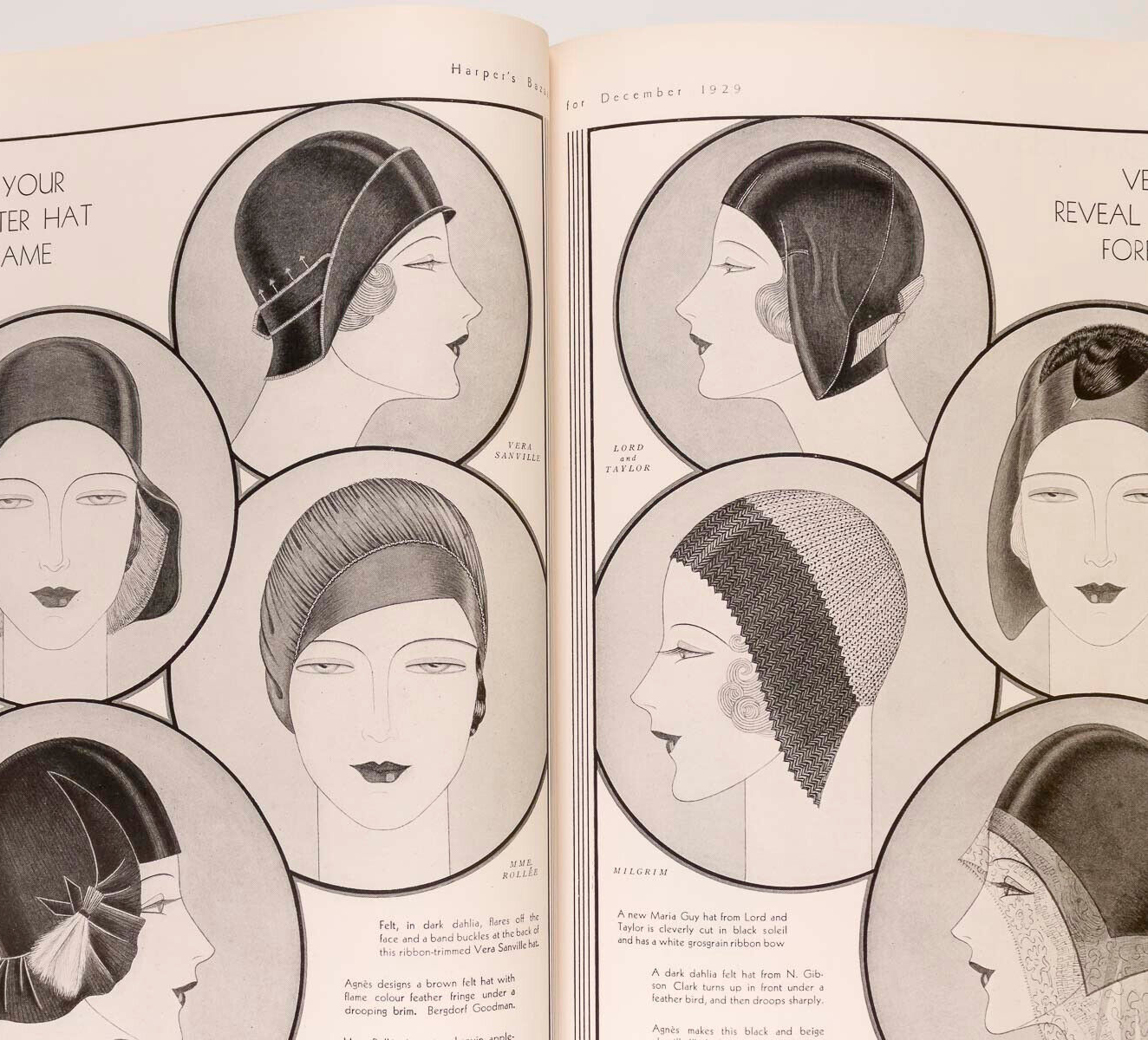 Erte BARON DE MAYER Lanvin HARPERS BAZAAR December 1929 Marmon ALEC WAUGH Worth