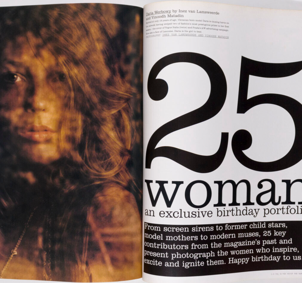 Daria Werbowy STELLA TENNANT Caroline Trentini i-D magazine September 2005 Sioux