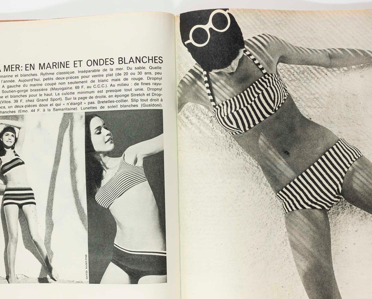 Nicole de Lamarge BLUE WAVE Duffy FRENCH ELLE magazine May 1966 Juliette Greco
