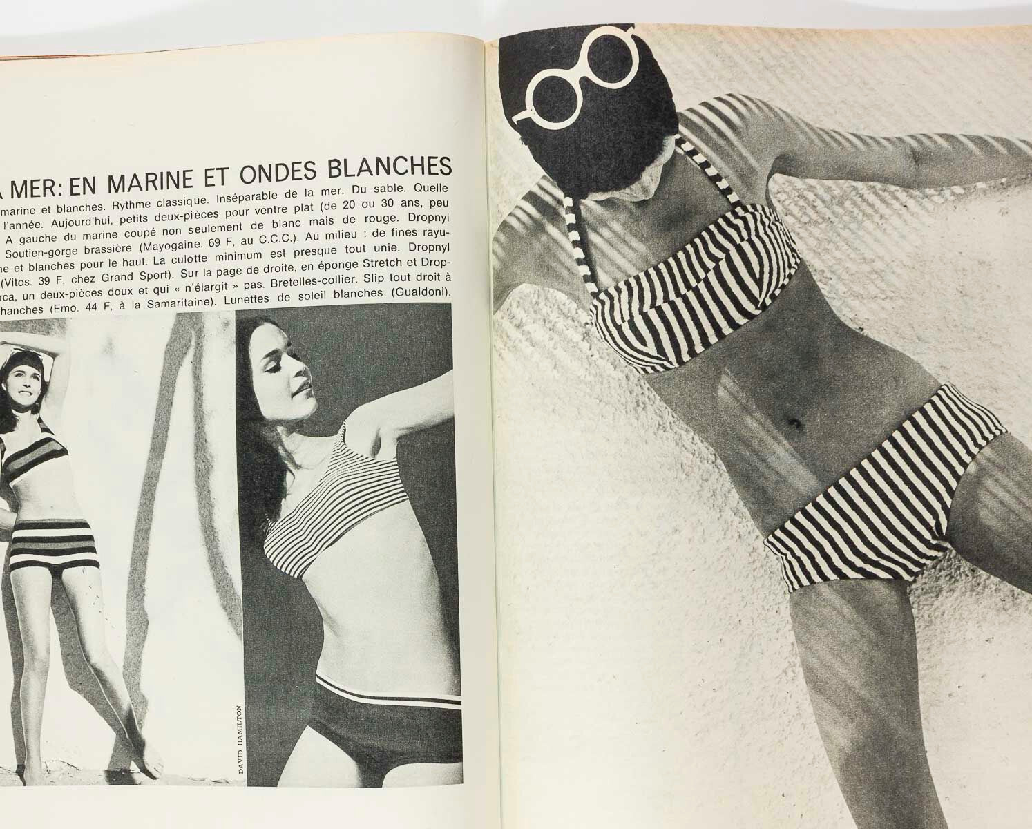 Nicole de Lamarge BLUE WAVE Duffy  FRENCH ELLE magazine May 1966 Juliette Greco
