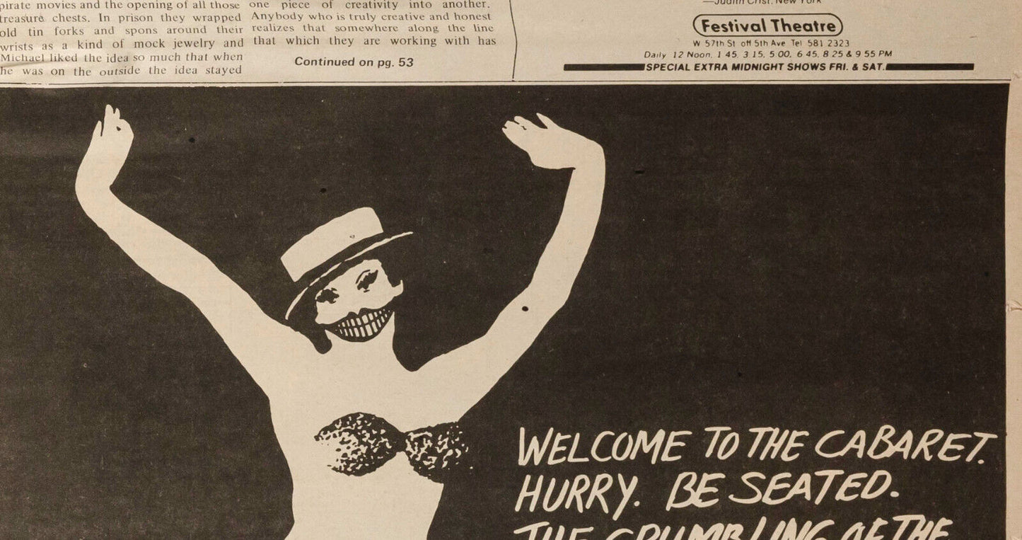 Anjelica JOHN Huston CALE Iggy Pop BOWIE Fran Lebowitz WARHOL Interview magazine