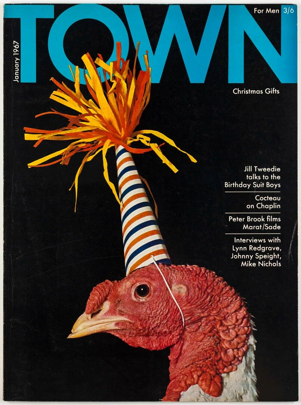 COCTEAU Lynn Redgrave CHARLIE CHAPLIN Mike Nichols R.O BLECHMAN Town magazine UK