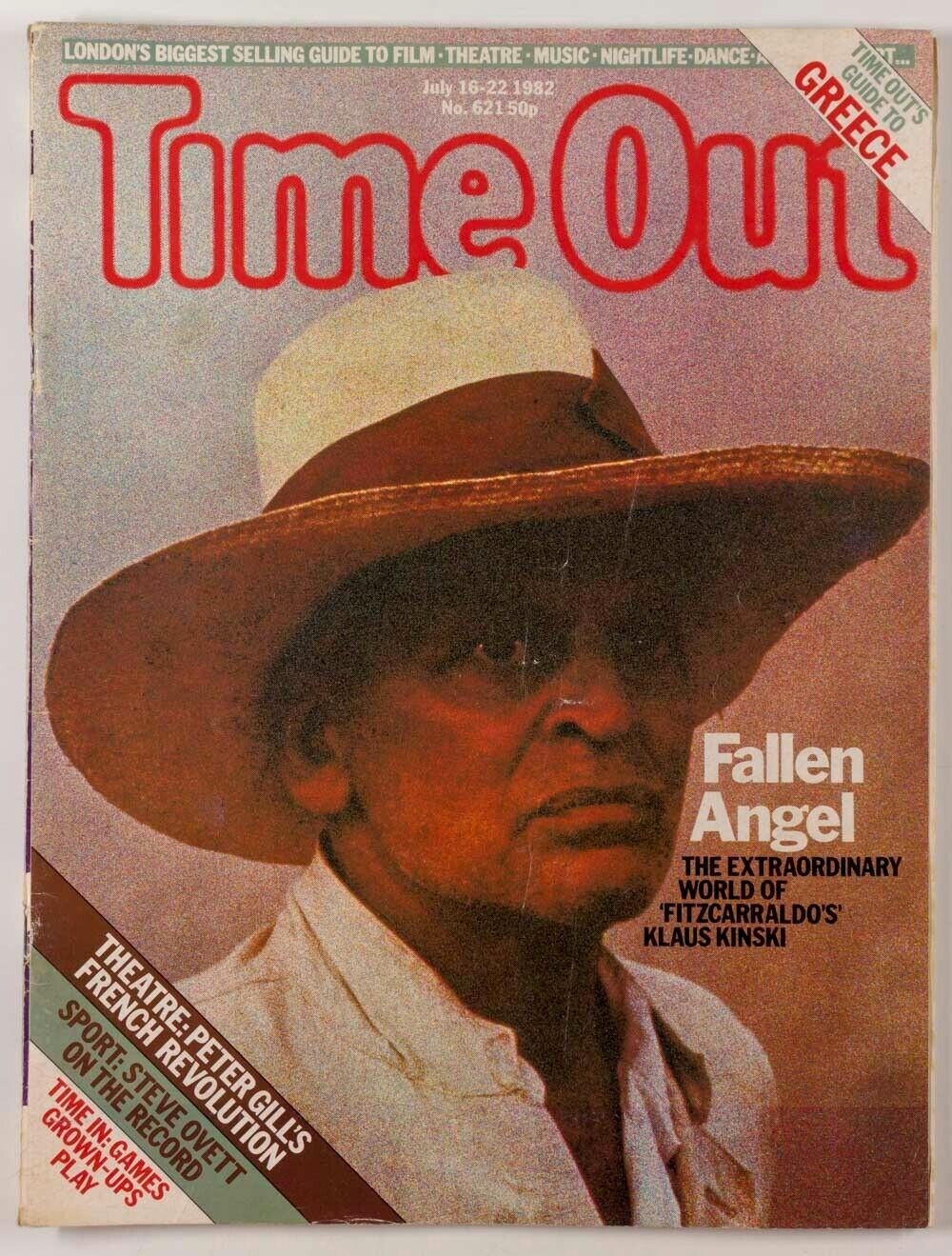 Klaus Kinski PINK FLOYD Steve Ovett TIME OUT magazine PETER GILL Fitzcarraldo