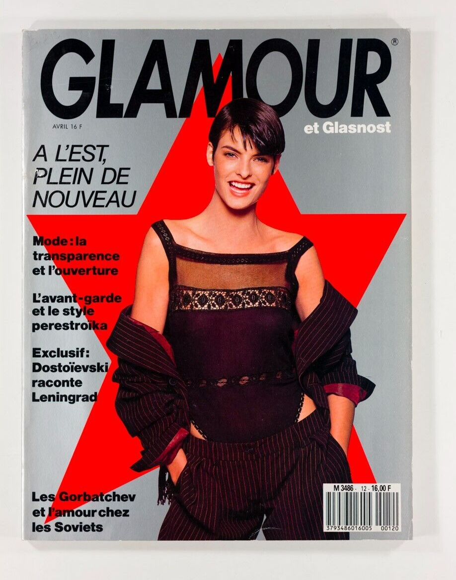 Linda Evangelista ELLEN VON UNWERTH Nadege du Bospertus RUSSIA Glamour magazine