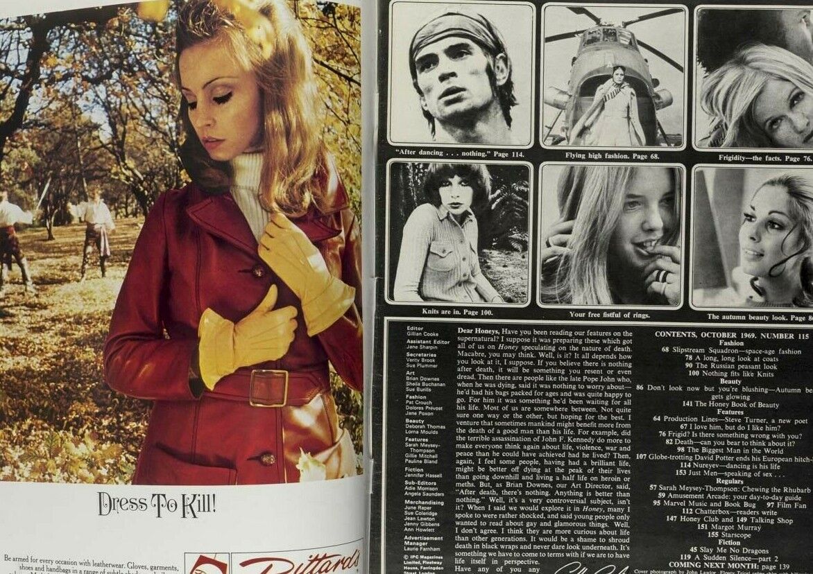 SARAH MOON Rudolf Nureyev OSSIE CLARK Maudie James BIBA Brighton HONEY magazine
