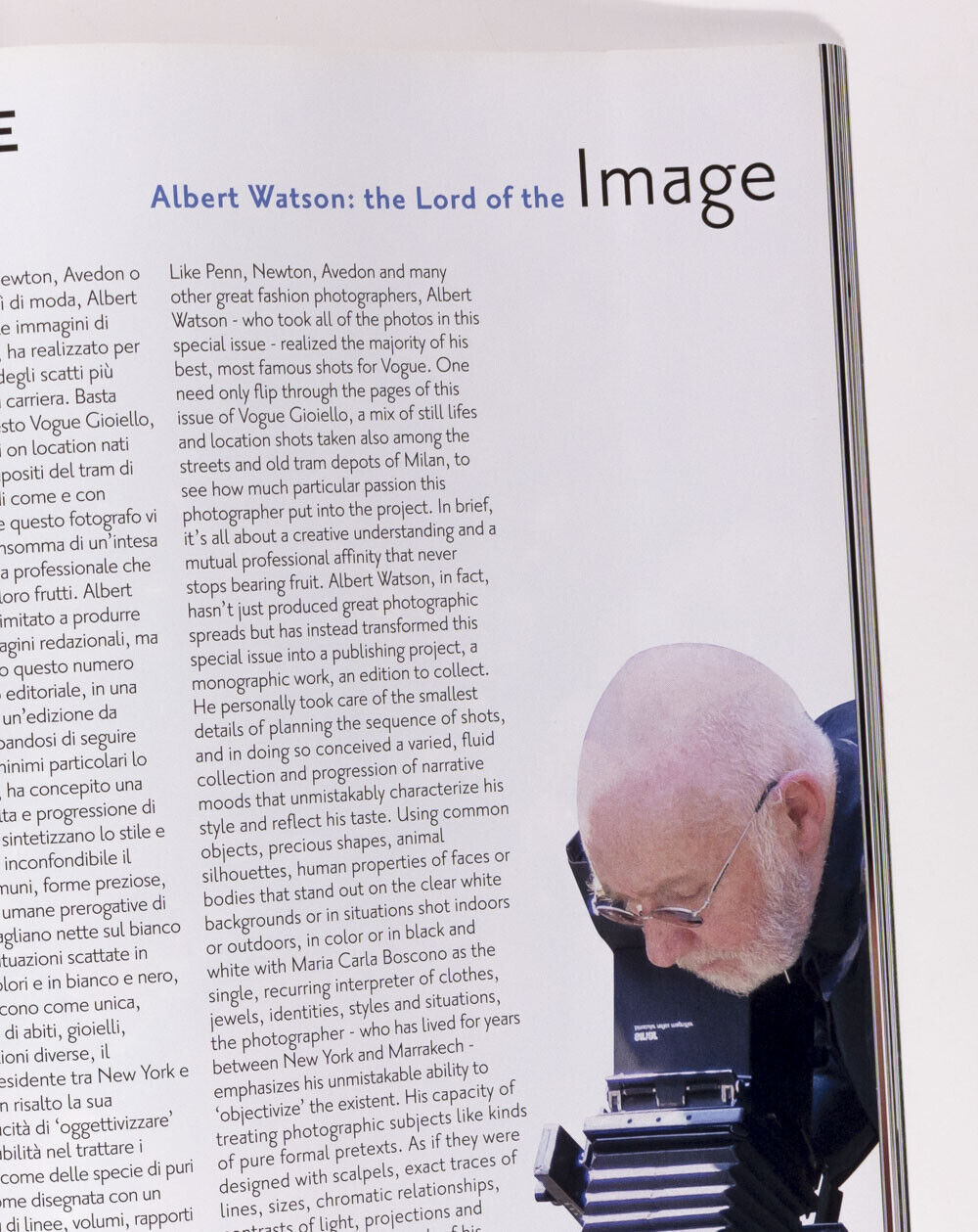 ALBERT WATSON whole issue MARIACARLA BOSCONO Vogue Italia GIOIELLO Jewellery IT