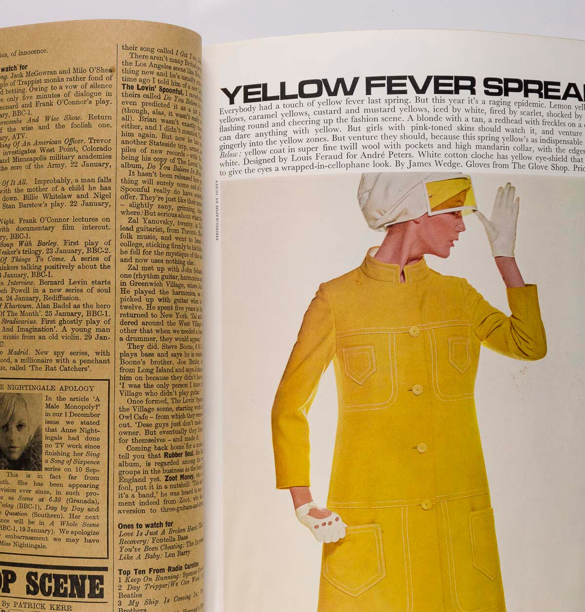 Brian Duffy SKIWEAR OpArt PAULENE STONE Hardy Amies QUEEN magazine January 1966