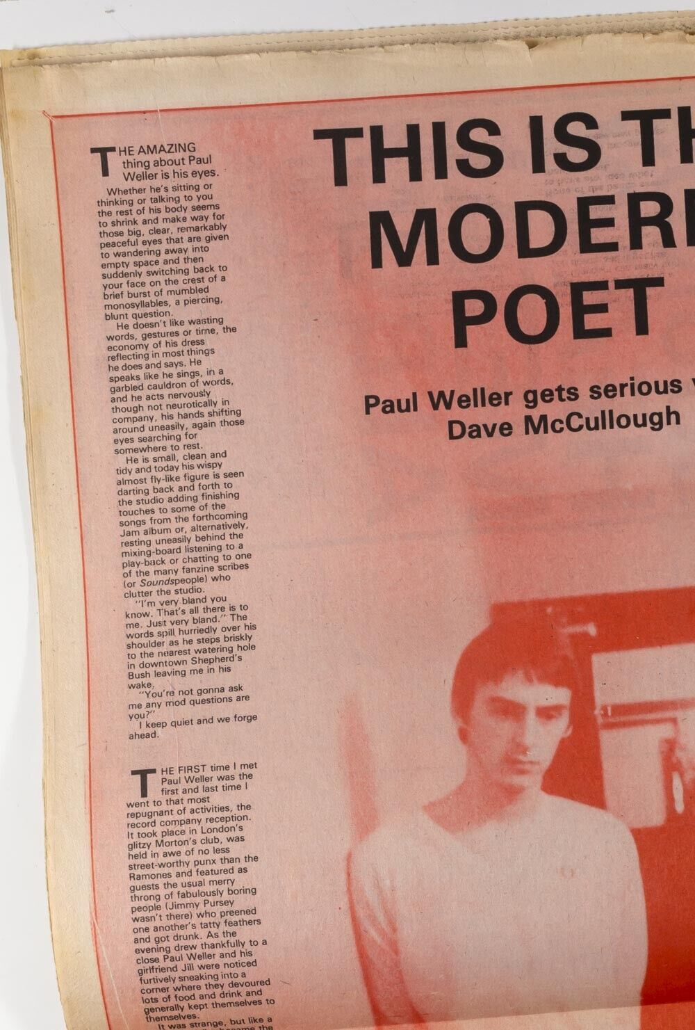 PAUL WELLER The Jam SLITS Patti Smith KINGS ROAD MOD Lenny Kaye SOUNDS magazine