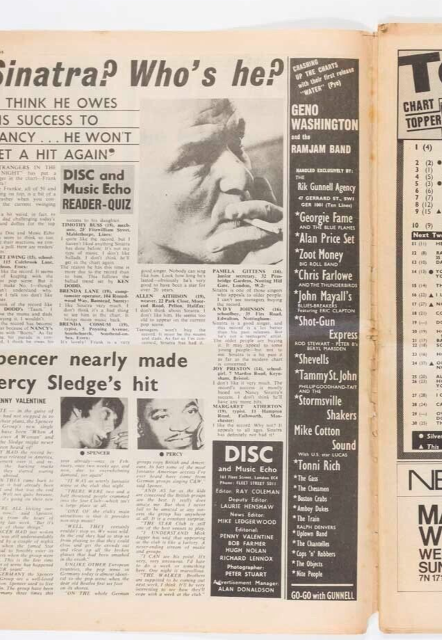Beatles Paperback Writer Butcher BOB DYLAN Disc Echo magazine ANDREW LOOG OLDHAM