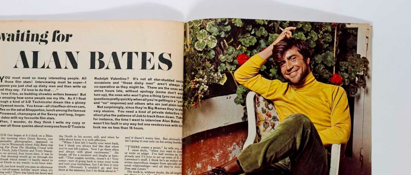 Alan Bates THE HOLLIES Samantha Juste PETTICOAT magazine November 1966 Miss Disc