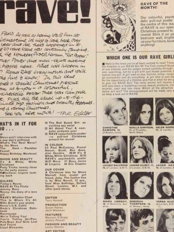 Steve Marriott ERIC CLAPTON The Move HERD Monkees KLEPTOMANIA Rave magazine 60's