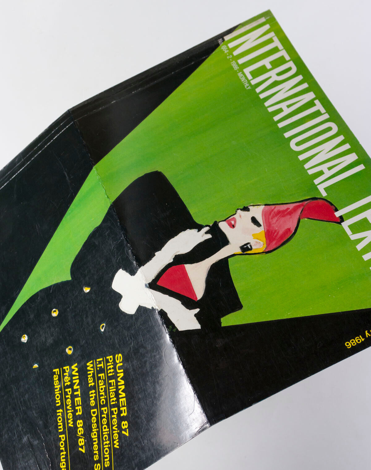 Rene Gruau ILLUSTRATOR Fashion ~ INTERNATIONAL TEXTILES MAGAZINE Cover page only