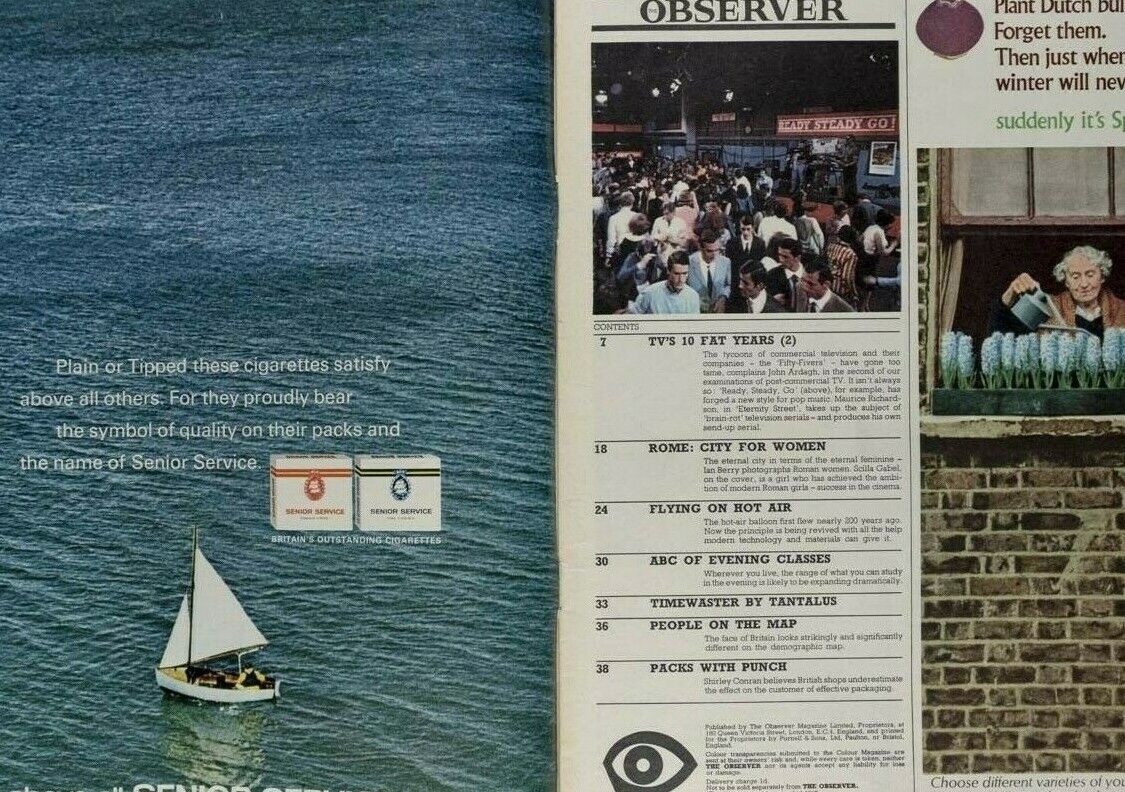 Scilla Gabel DIANA RIGG Honor Blackman PJ PROBY Thunderbirds ~ Observer magazine