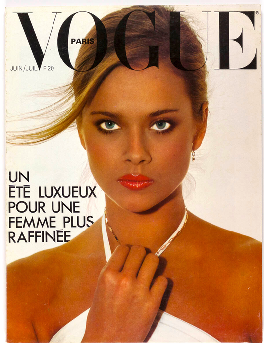 Lena Kansbod HELMUT NEWTON Norman Parkinson PARIS VOGUE June July 1977 Hamilton