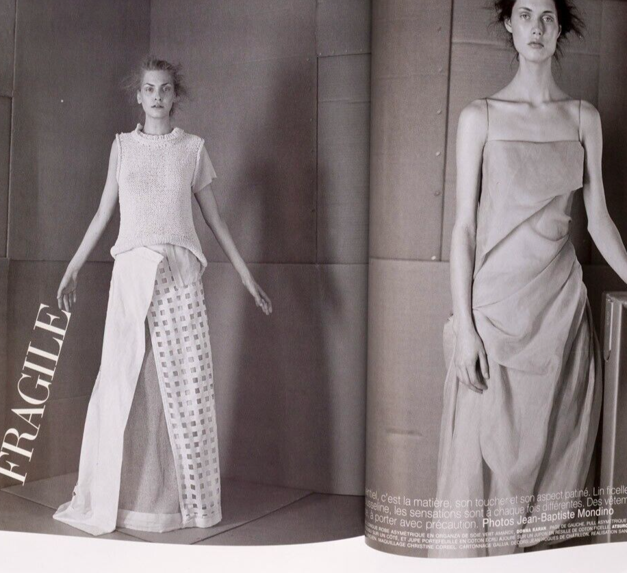 Kate Moss HAUTE COUTURE Malgosia Bela PARIS VOGUE March 1999 Natalia Semanova