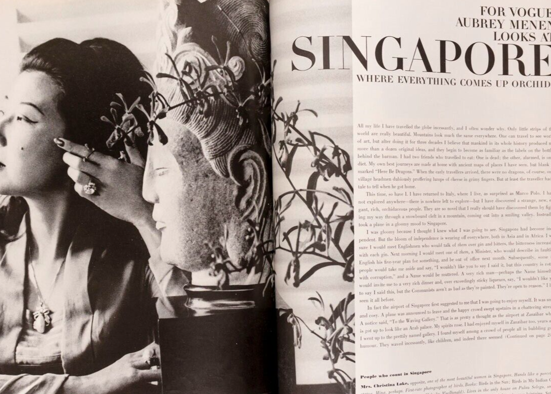 Veruschka COURREGES Marisa Berenson GUY BOURDIN Penn SINGAPORE Hong Kong VOGUE